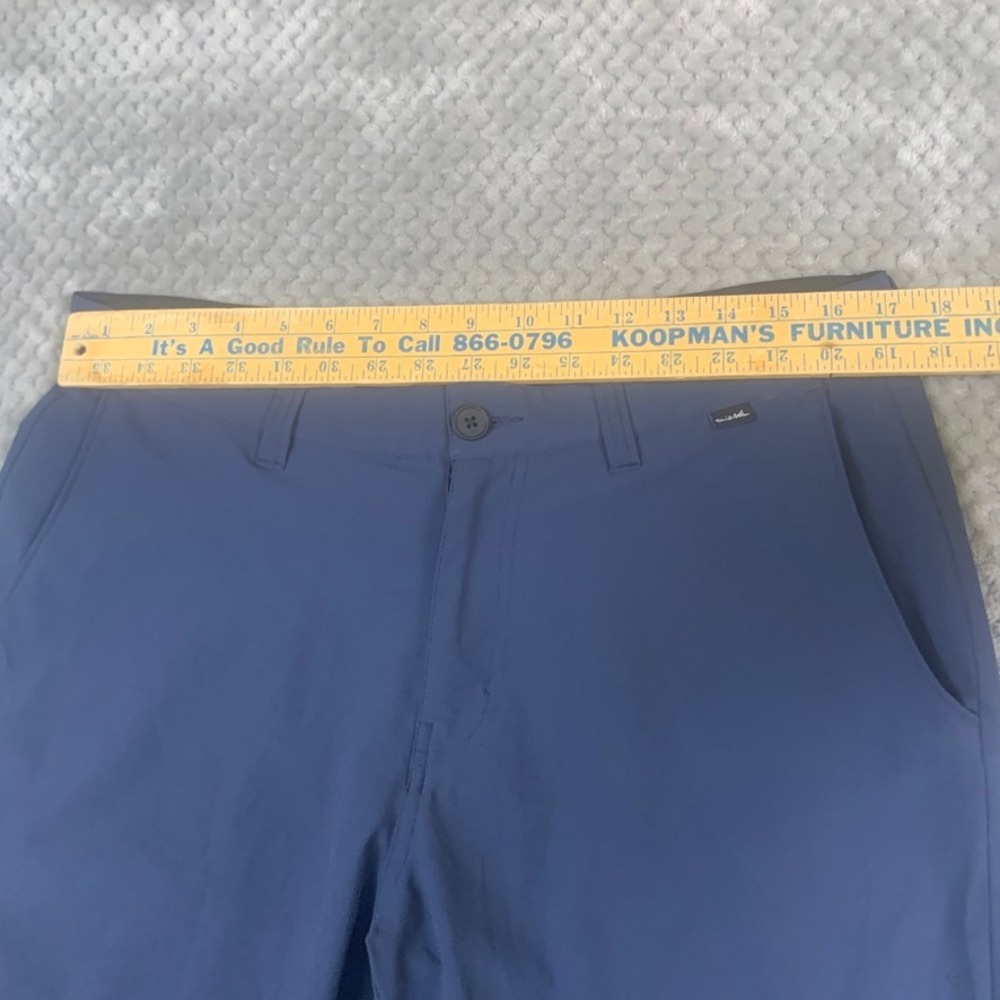 TravisMathew Beck Golf Shorts‎ Mens 34 Navy Blue Stretch Performance - Picture 5 of 8